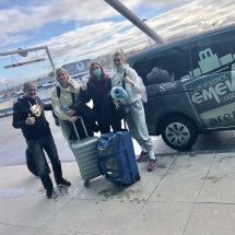 Sergio Vallejo coas ucraínas do Arenal Emevé