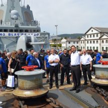 Visita de la plantilla a la Fragata F-103 Blas de Lezo