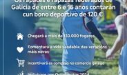 A Xunta anuncia a creación dun bono deportivo para os deportistas federados entre os 6 e os 16 anos.