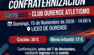 COMIDA DE CONFRATERNIZACIÓN SANYSEC – CLUB OURENSE ATLETISMO